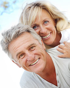 happy elder couple